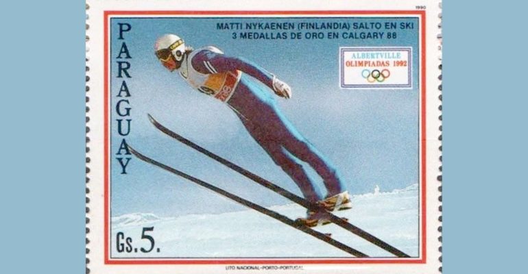Finnish ski jumper Matti Nykänen as trickster