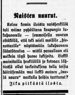 Karjalatar-lehden yleisönosasto vuodelta 1895.